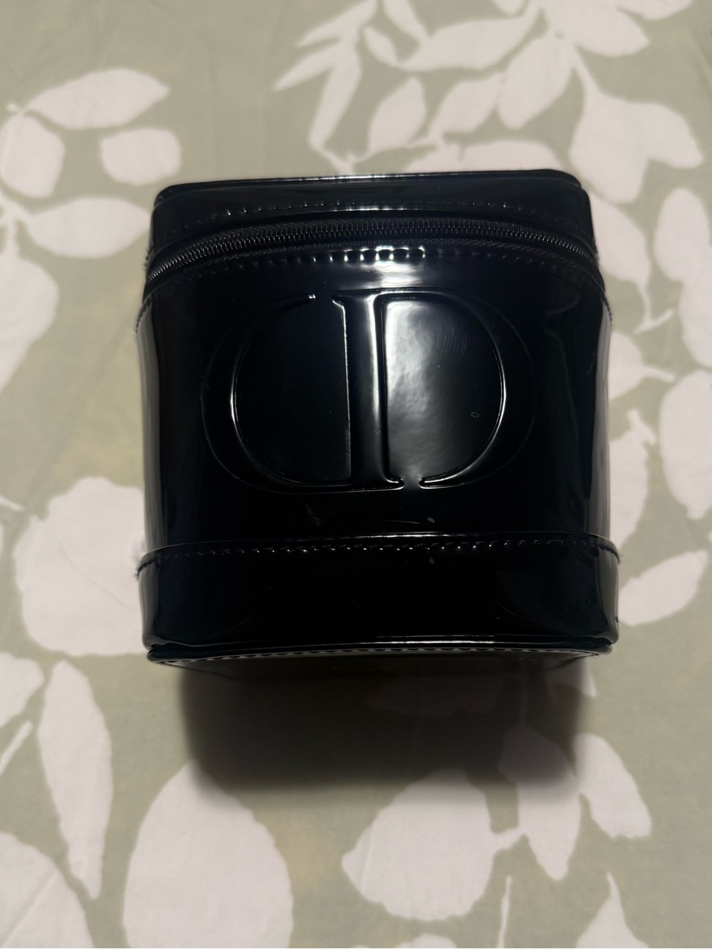 Dior Black Patent Leather Cosmetic Case